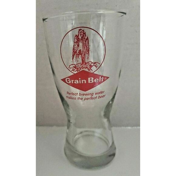 Vintage 1970's Grain Belt Beer Barware Glass 10 oz Pilsner U201 - Picture 1 of 3